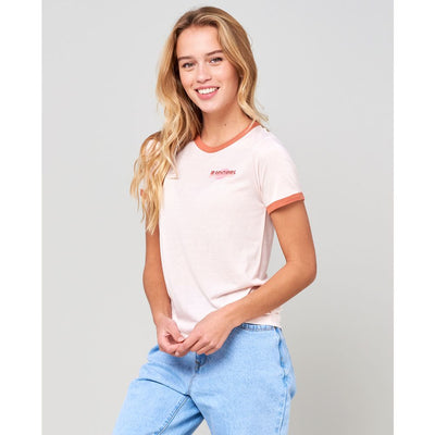 Rip Curl Swell Lines Ringer Camiseta Mujer
