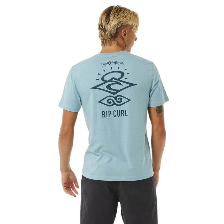 Rip Curl Search Icon Tee Camiseta Hombre Verde Claro
