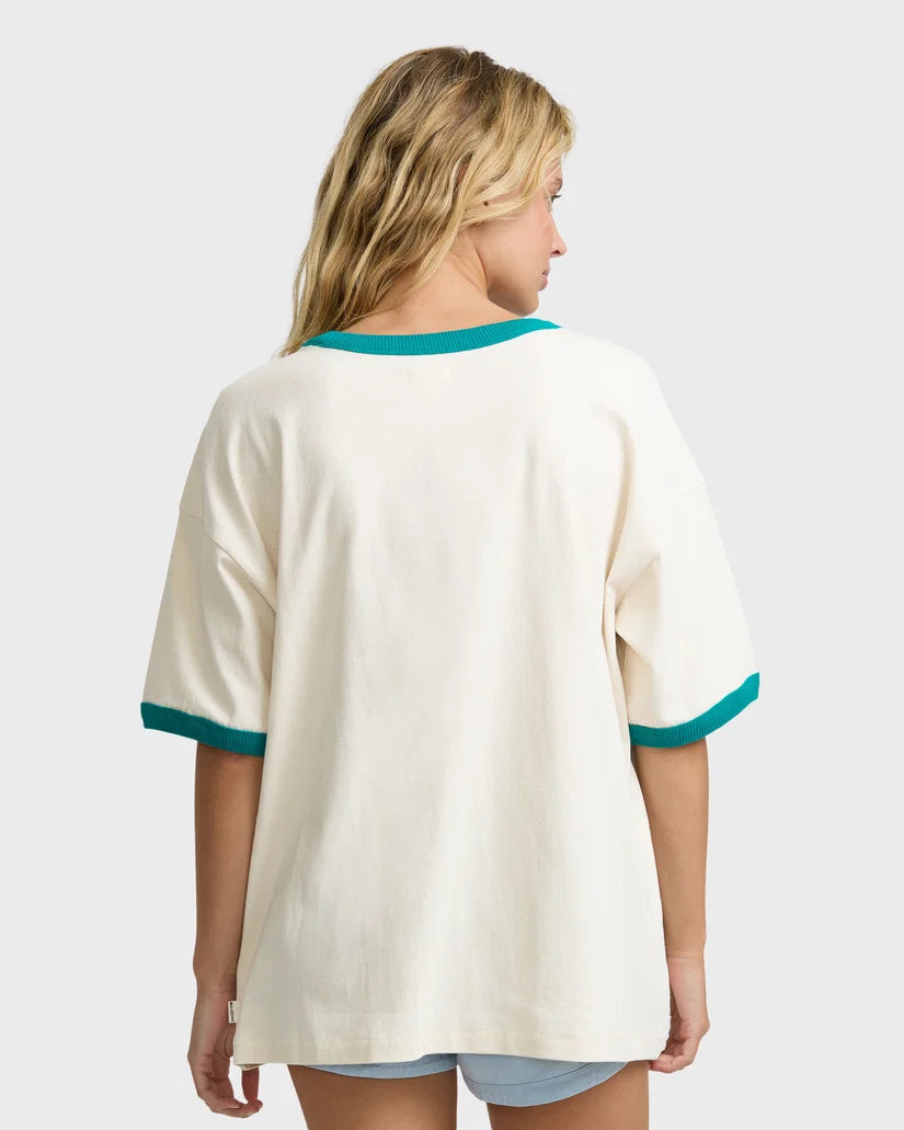 Billabong Go West Ringer SS Tee Camiseta Mujer