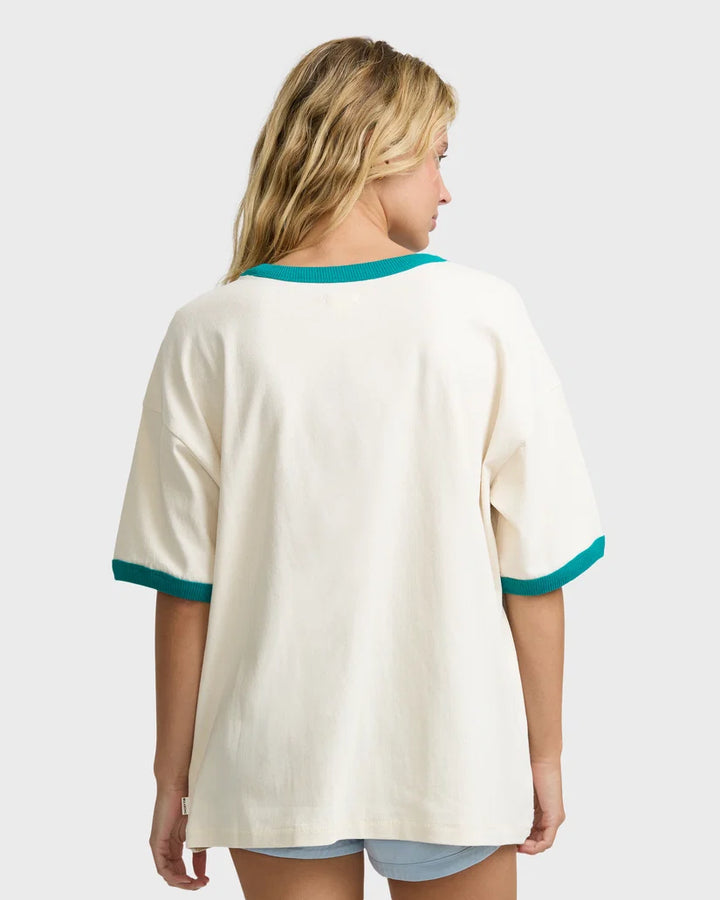 Billabong Go West Ringer SS Tee Camiseta Mujer