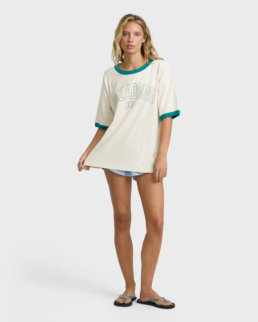 Billabong Go West Ringer SS Tee Camiseta Mujer