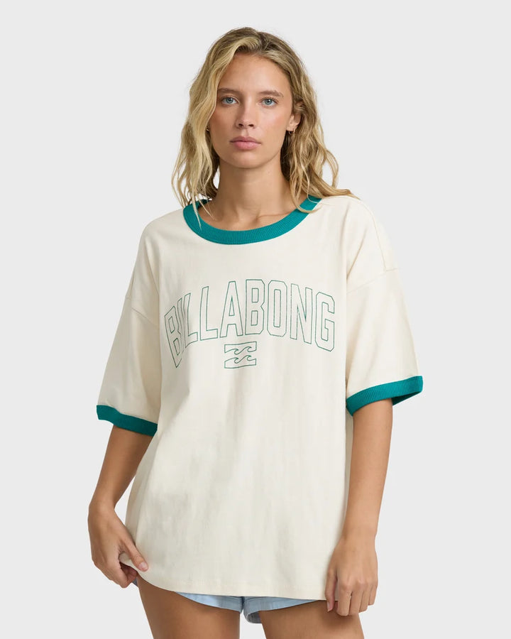 Billabong Go West Ringer SS Tee Camiseta Mujer