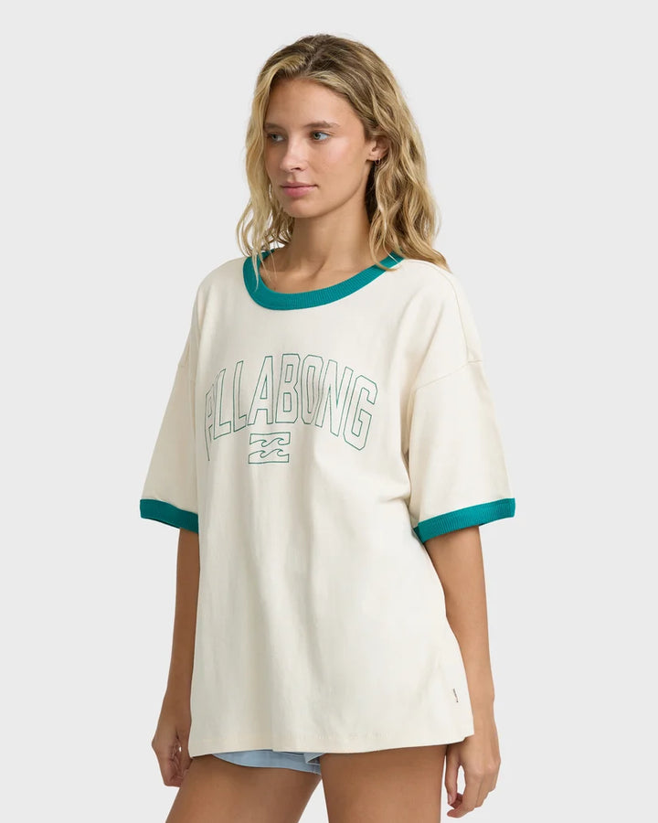 Billabong Go West Ringer SS Tee Camiseta Mujer