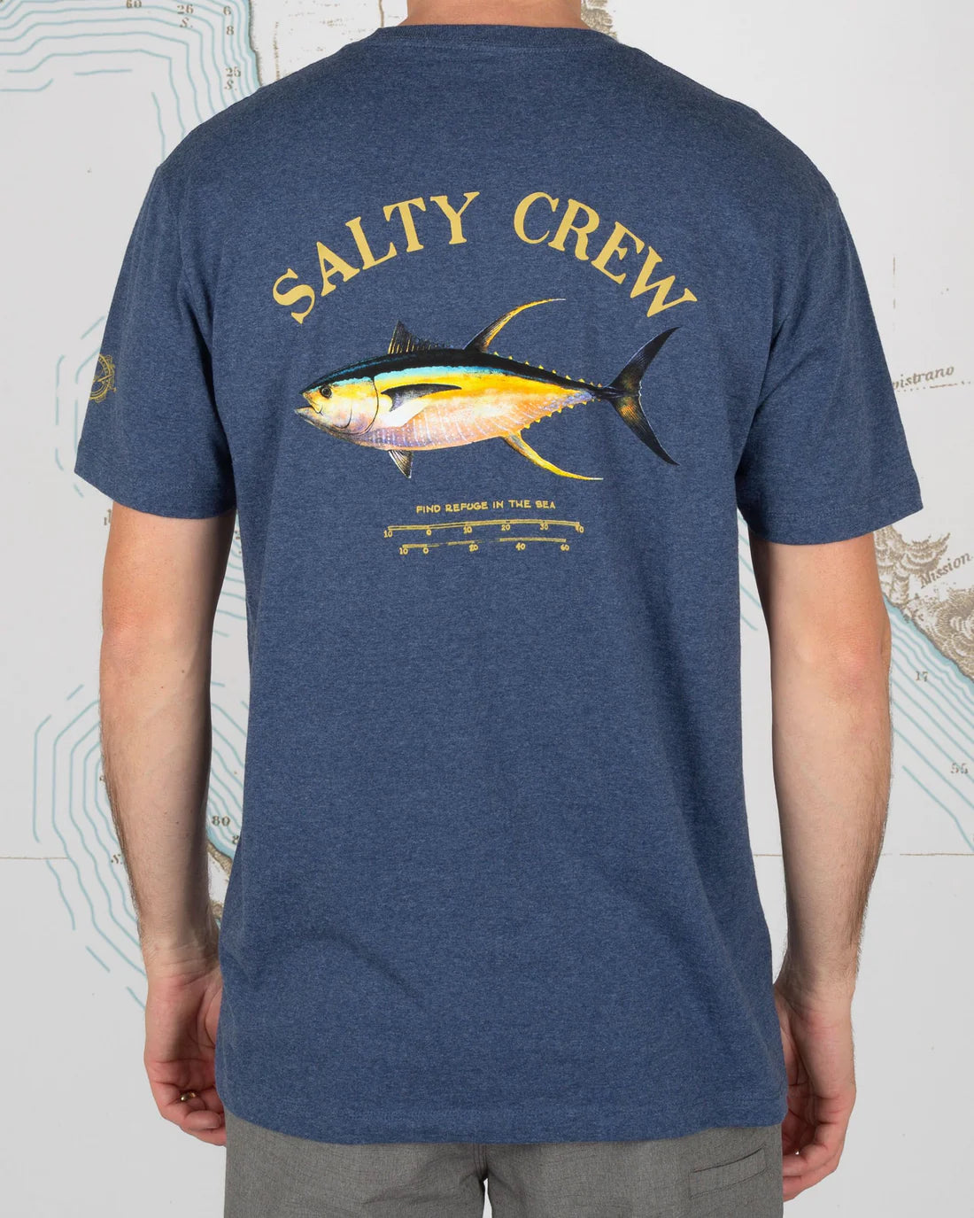 Salty Crew Ahi Mount S/S Camiseta Hombre