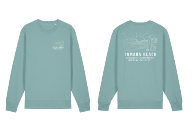 Famara Power Playa Famara Sudadera Sin Capucha Adulto Unisex