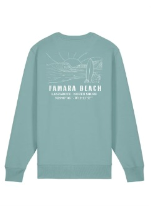 Famara Power Playa Famara Sudadera Sin Capucha Adulto Unisex
