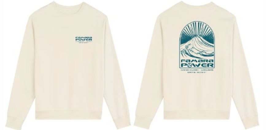 Famara Power Volcan Ola Sudadera Sin Capucha Adulto Unisex