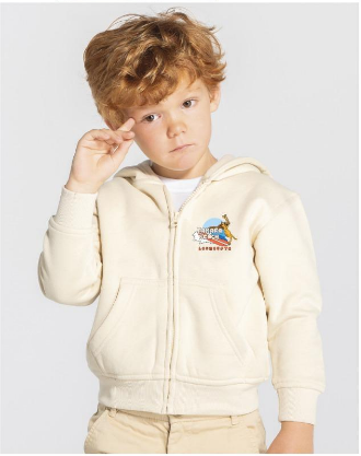 Famara Power Playa Famara Gato Sudadera con Capucha y Cremallera Niñ@ Unisex
