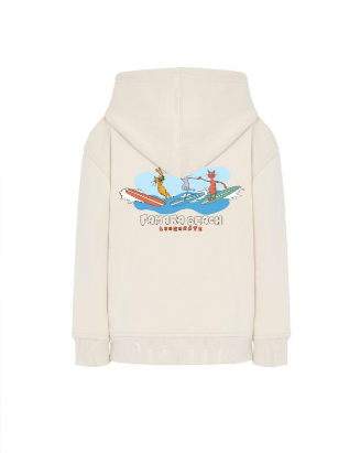 Famara Power Playa Famara Gato Sudadera con Capucha y Cremallera Niñ@ Unisex
