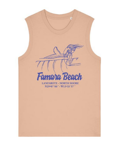 Red Star Surf Playa Famara Chica Ballena Camiseta Tirantes Mujer