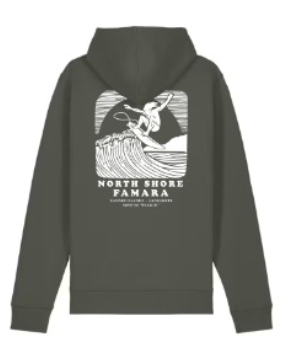Red Star Surf Aerial North Shore Sudadera Con Capucha Adulto Unisex