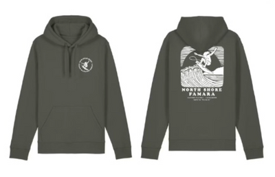 Red Star Surf Aerial North Shore Sudadera Con Capucha Adulto Unisex