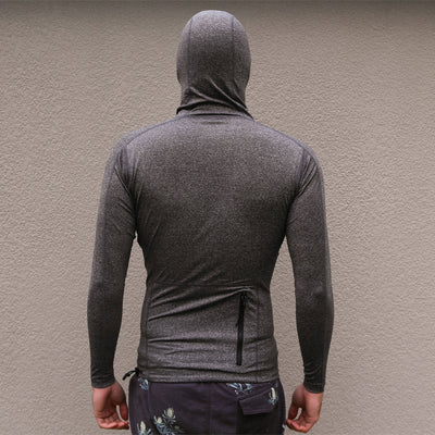 FCS Essential Hooded Licra Manga Larga Hombre