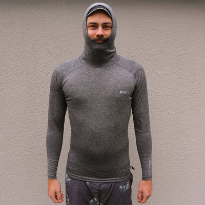 FCS Essential Hooded Licra Manga Larga Hombre