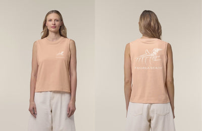Red Star Surf Playa Famara Chica Ballena Camiseta Tirantes Mujer