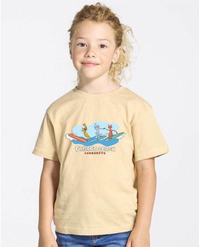 Famara Power Gatos Camiseta Niño Unisex
