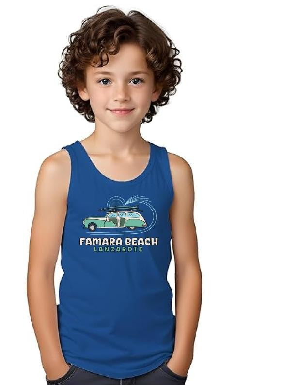 Famara Power Coche Camiseta Tirantes Niñ@ Unisex