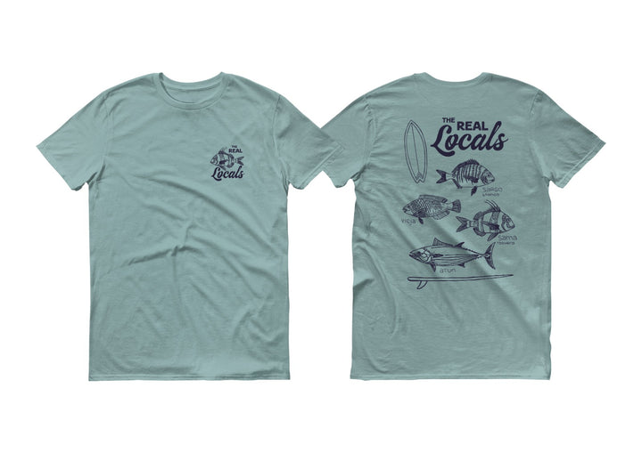 Famara Power Peces The Real Locals Camiseta Adulto Unisex