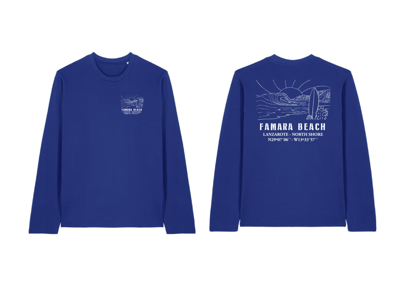 Famara Power Famara Beach Playa Famara Camiseta Manga Larga Adulto Unisex