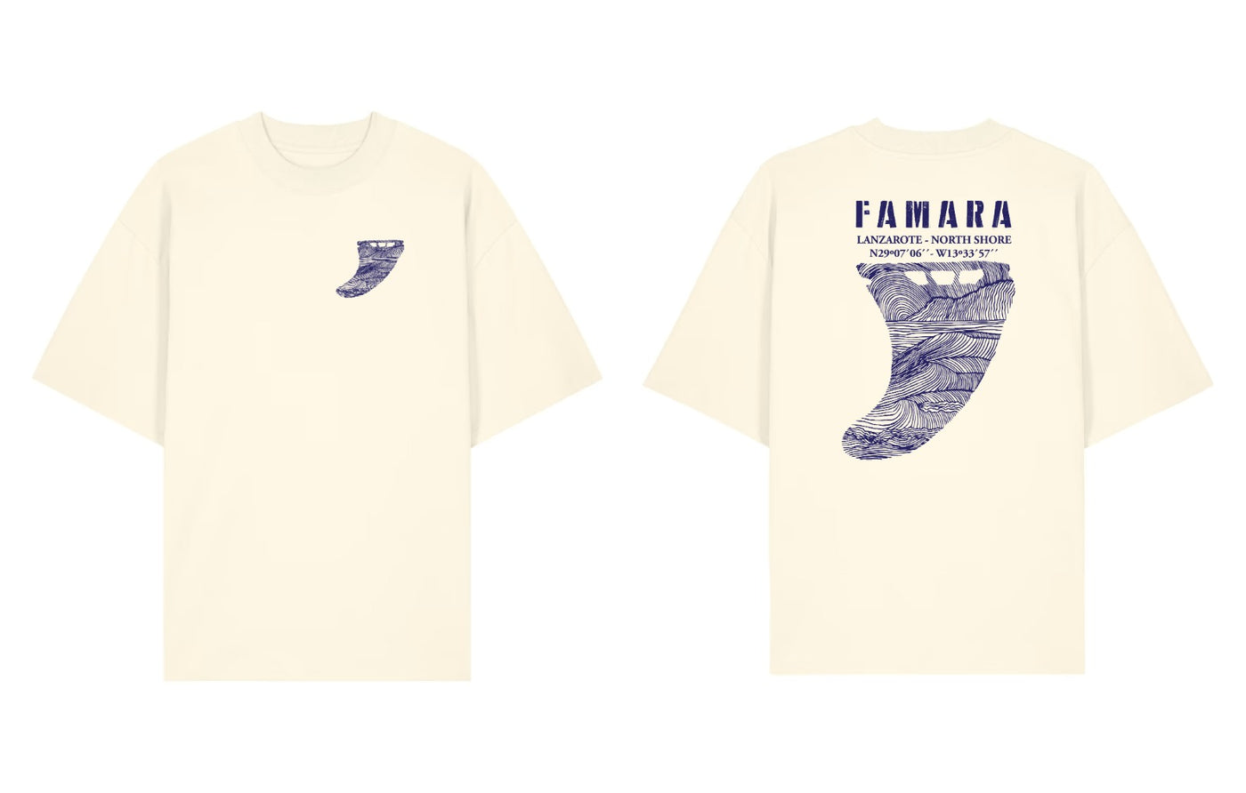 Famara Power Quilla Fin Camiseta Oversize Adulto Unisex
