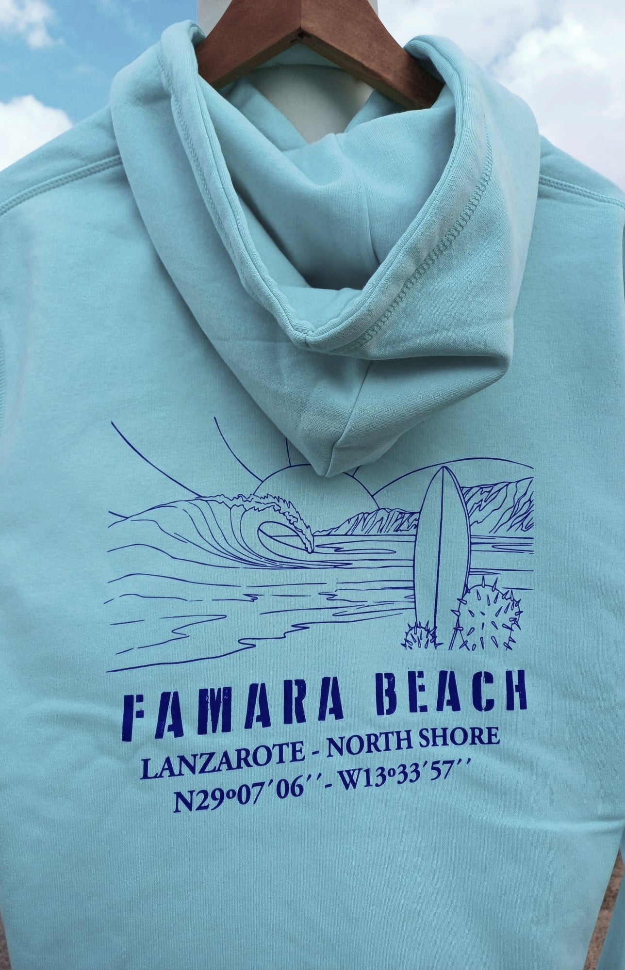 Famara Power Playa Famara Beach Sudadera Con Capucha Unisex