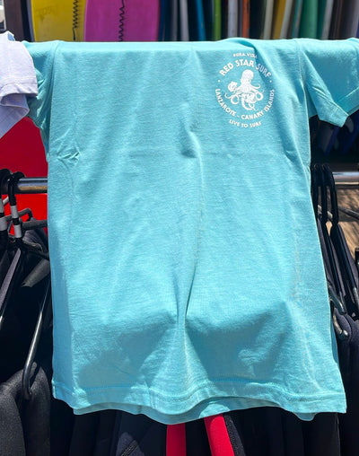 Red Star Surf Pulpo Camiseta Adulto Unisex