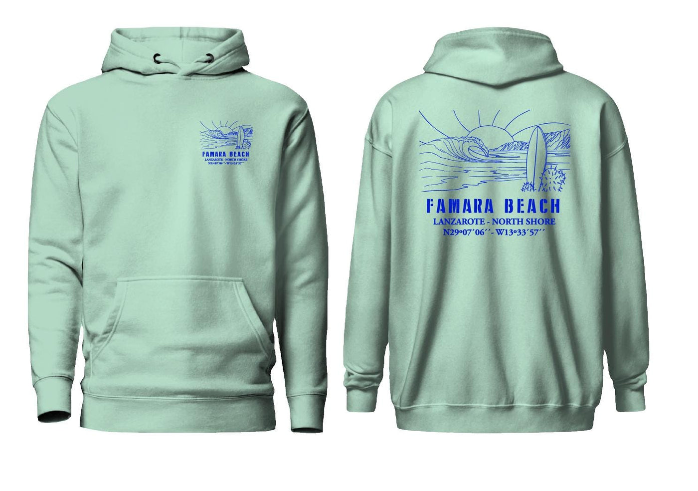 Famara Power Playa Famara Beach Sudadera Con Capucha Unisex