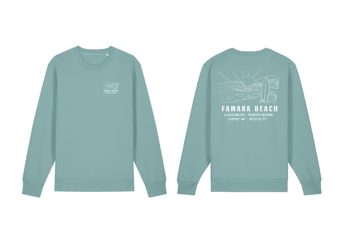 Famara Power Playa Famara Sudadera Sin Capucha Adulto Unisex