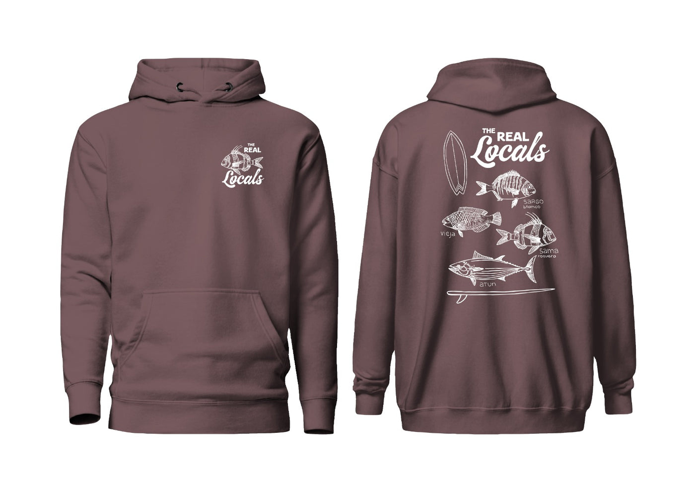 Famara Power Peces The Real Locals Sudadera Con Capucha Unisex