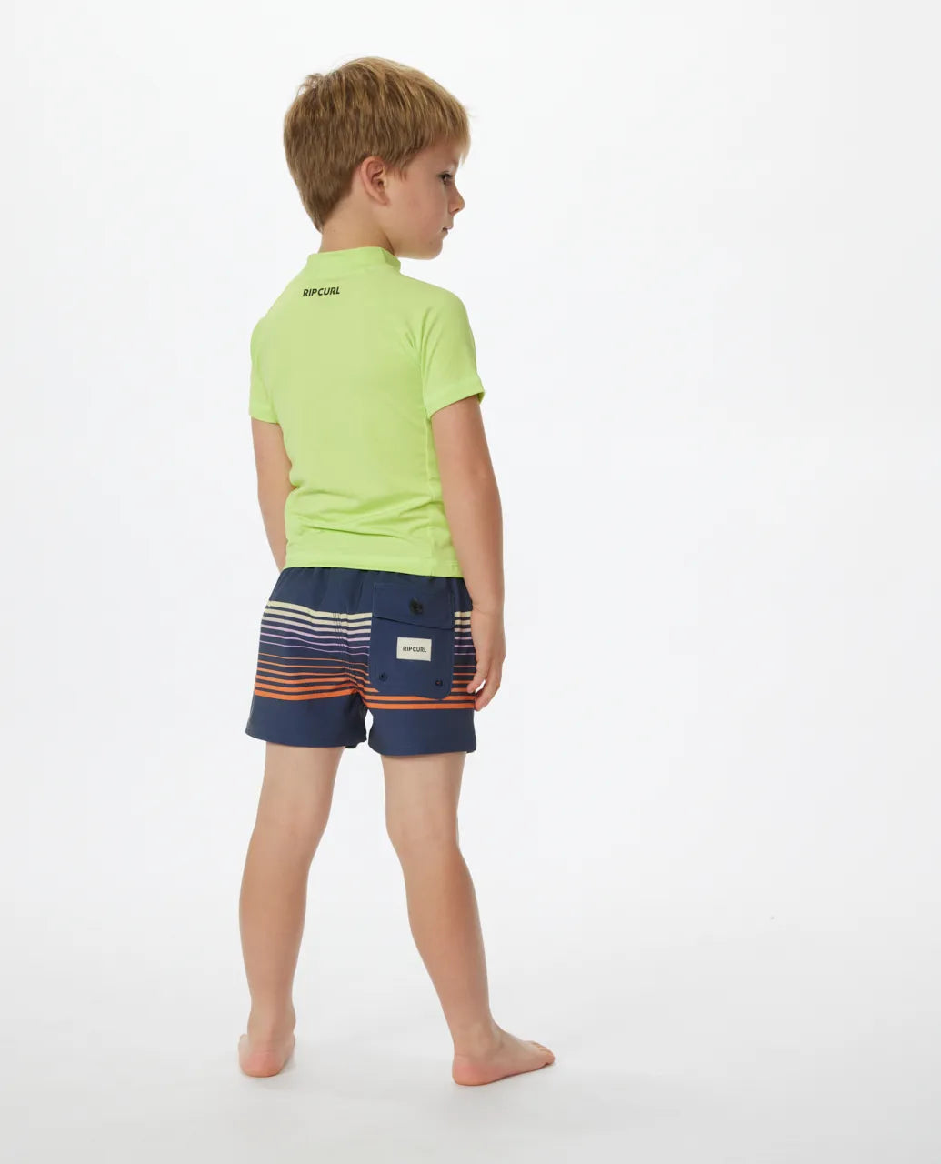 Rip Curl Brand Wave UPF Licra Manga Corta Niño