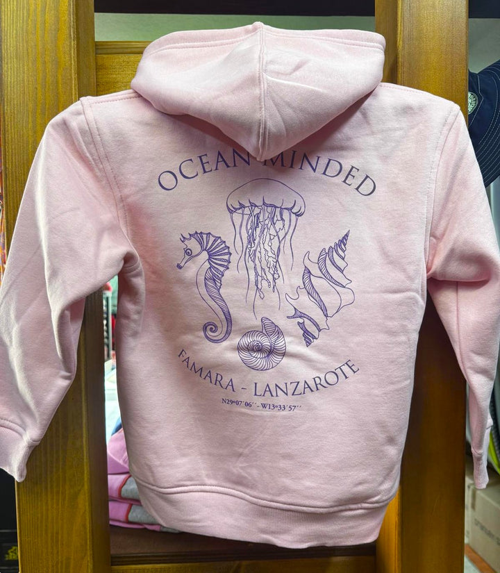 Famara Power Medusa Ocean Minded Sudadera con Capucha y Cremallera Niña