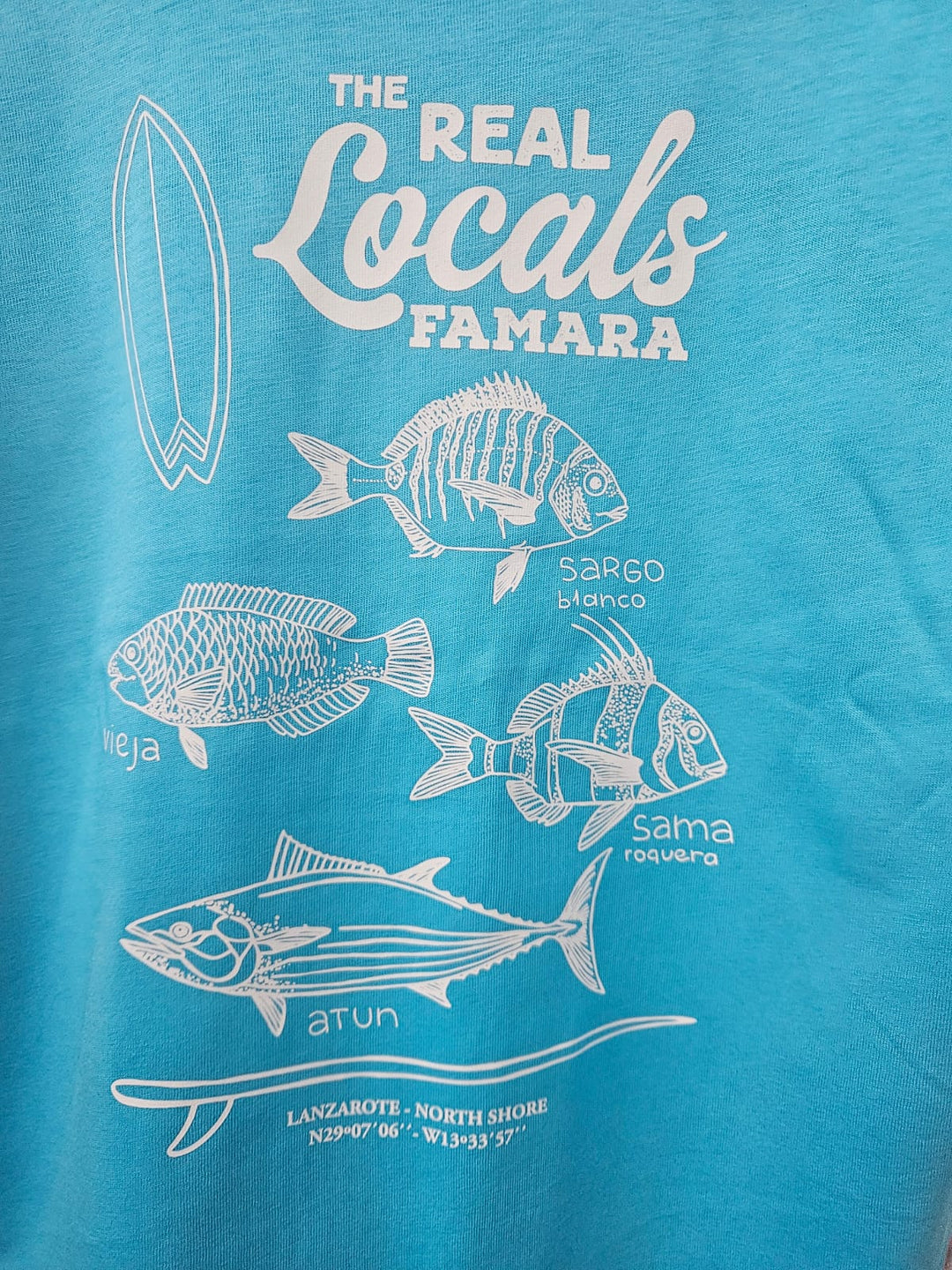 Famara Power Peces The Real Locals Camiseta Niño Unisex