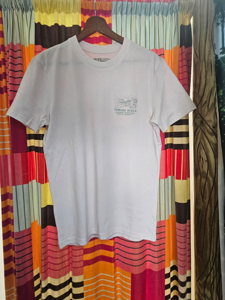 Famara Power Playa Famara Camiseta Adulto Unisex Hueso