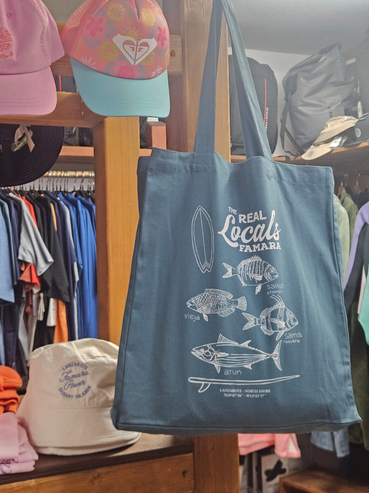 Famara Power Peces The Real Locals Bolsa de Tela Tote Bag