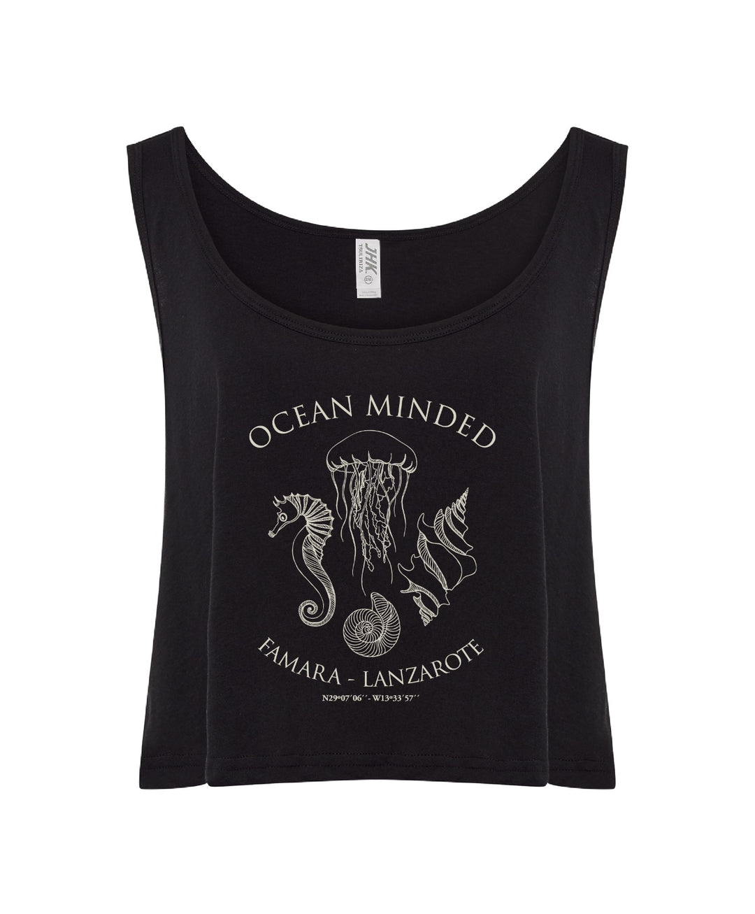 Famara Power Ocean Minded Medusa Camiseta Crop Tirantes Mujer