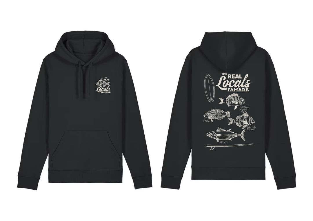 Famara Power Peces The Real Locals Sudadera Con Capucha Unisex