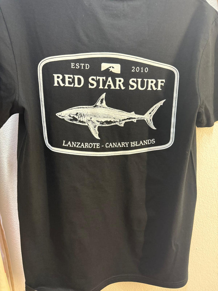 Red Star Surf School Tiburon Camiseta Adulto Unisex
