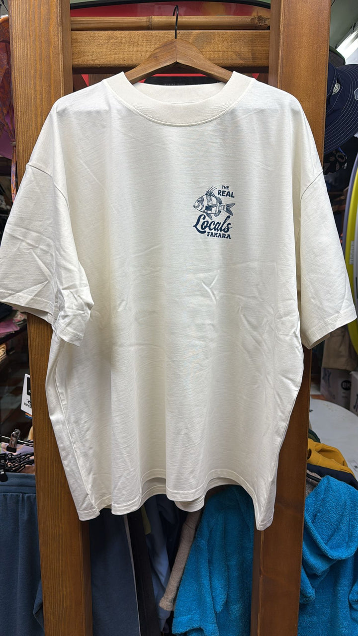 Famara Power Peces The Real Locals Camiseta Oversize Adulto Unisex