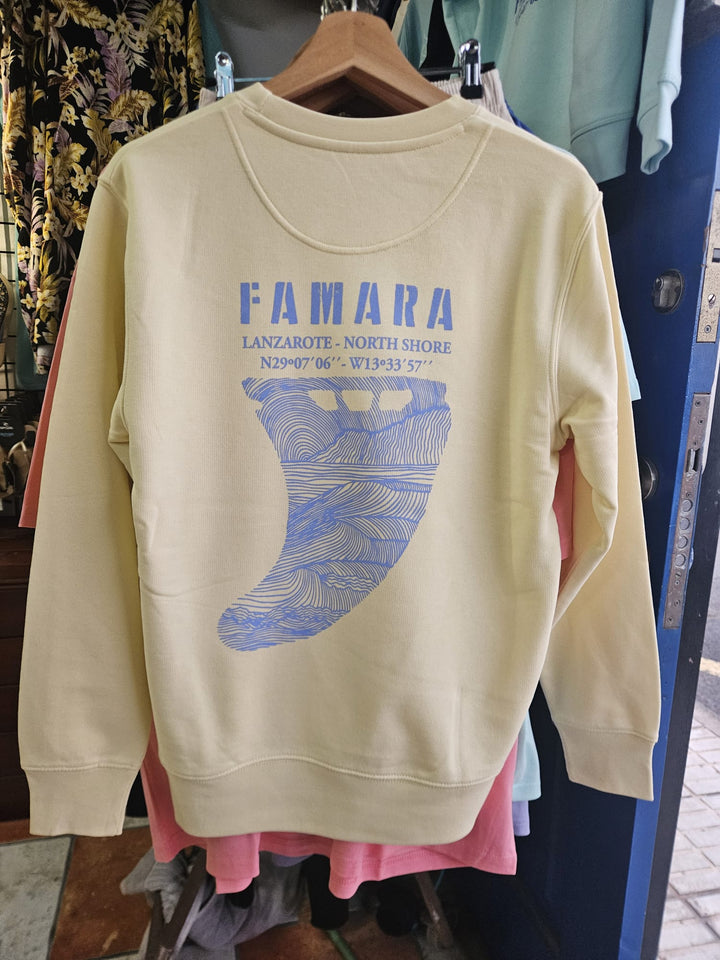 Famara Power Quilla Fin Sudadera Sin Capucha Adulto Unisex