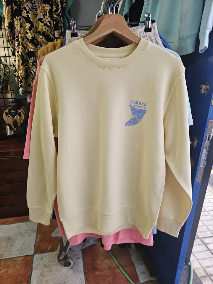 Famara Power Quilla Fin Sudadera Sin Capucha Adulto Unisex