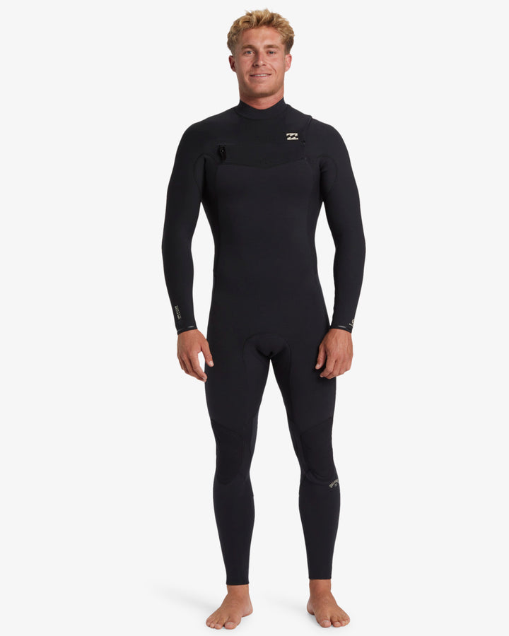 Billabong Revolution Natural 3/2mm Neopreno con Cremallera en el Pecho Hombre
