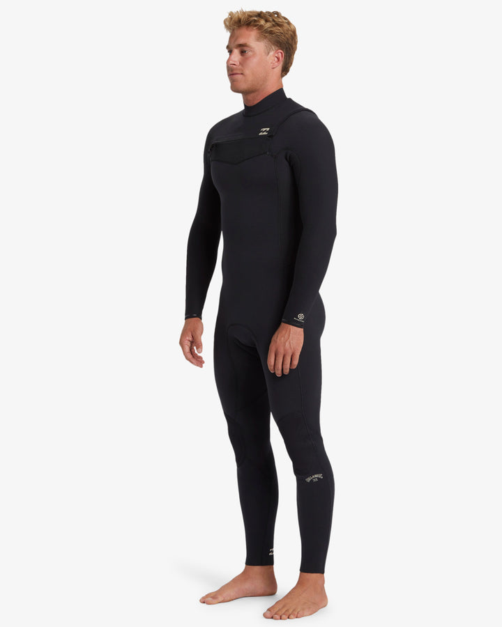 Billabong Revolution Natural 3/2mm Neopreno con Cremallera en el Pecho Hombre