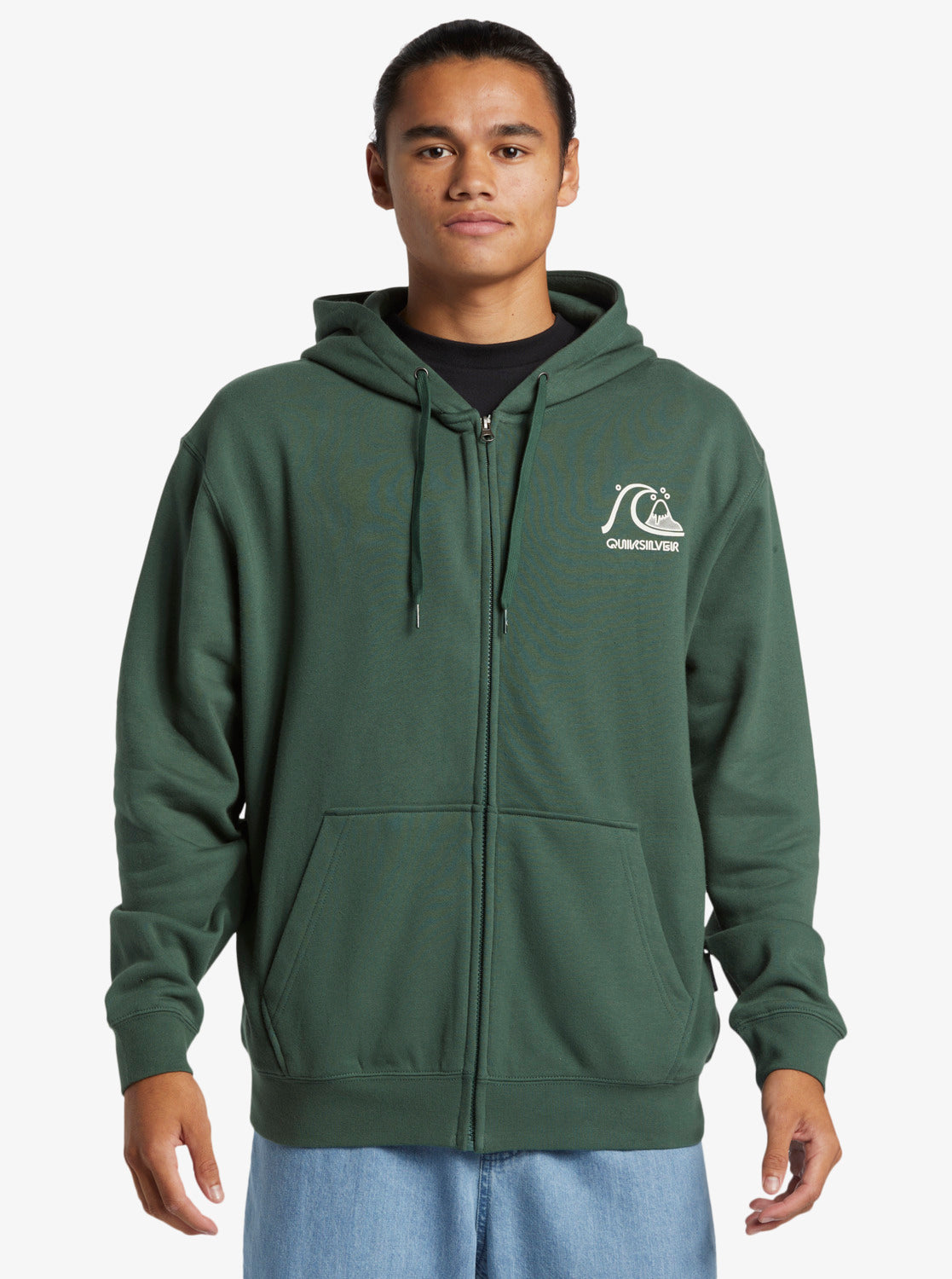 Quiksilver Graphic Zip Sudadera con Capucha y Cremallera