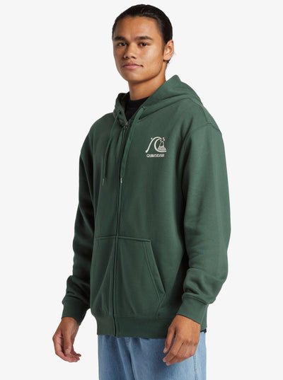 Quiksilver Graphic Zip Sudadera con Capucha y Cremallera