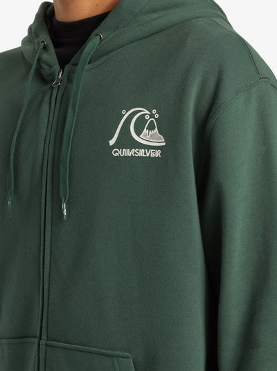 Quiksilver Graphic Zip Sudadera con Capucha y Cremallera