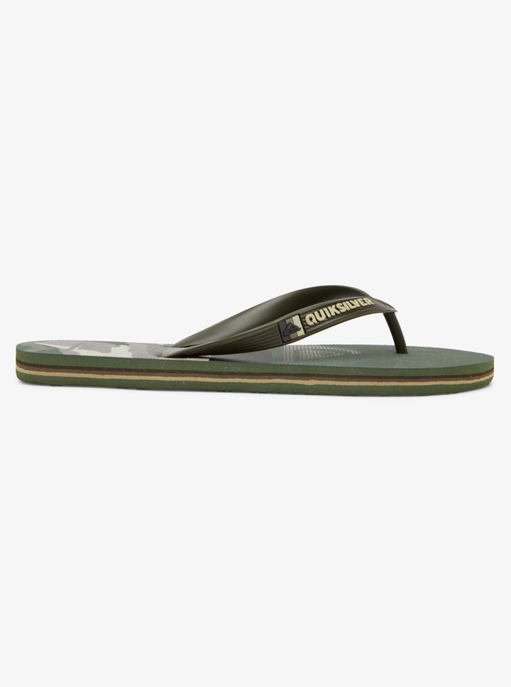 Quiksilver Molokai Panel Chanclas Hombre Verde