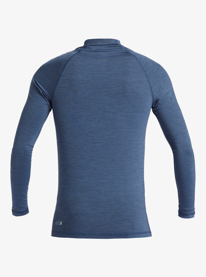 Quiksilver Everyday Licra de Manga Larga UPF 50 Hombre Azul/Naranja
