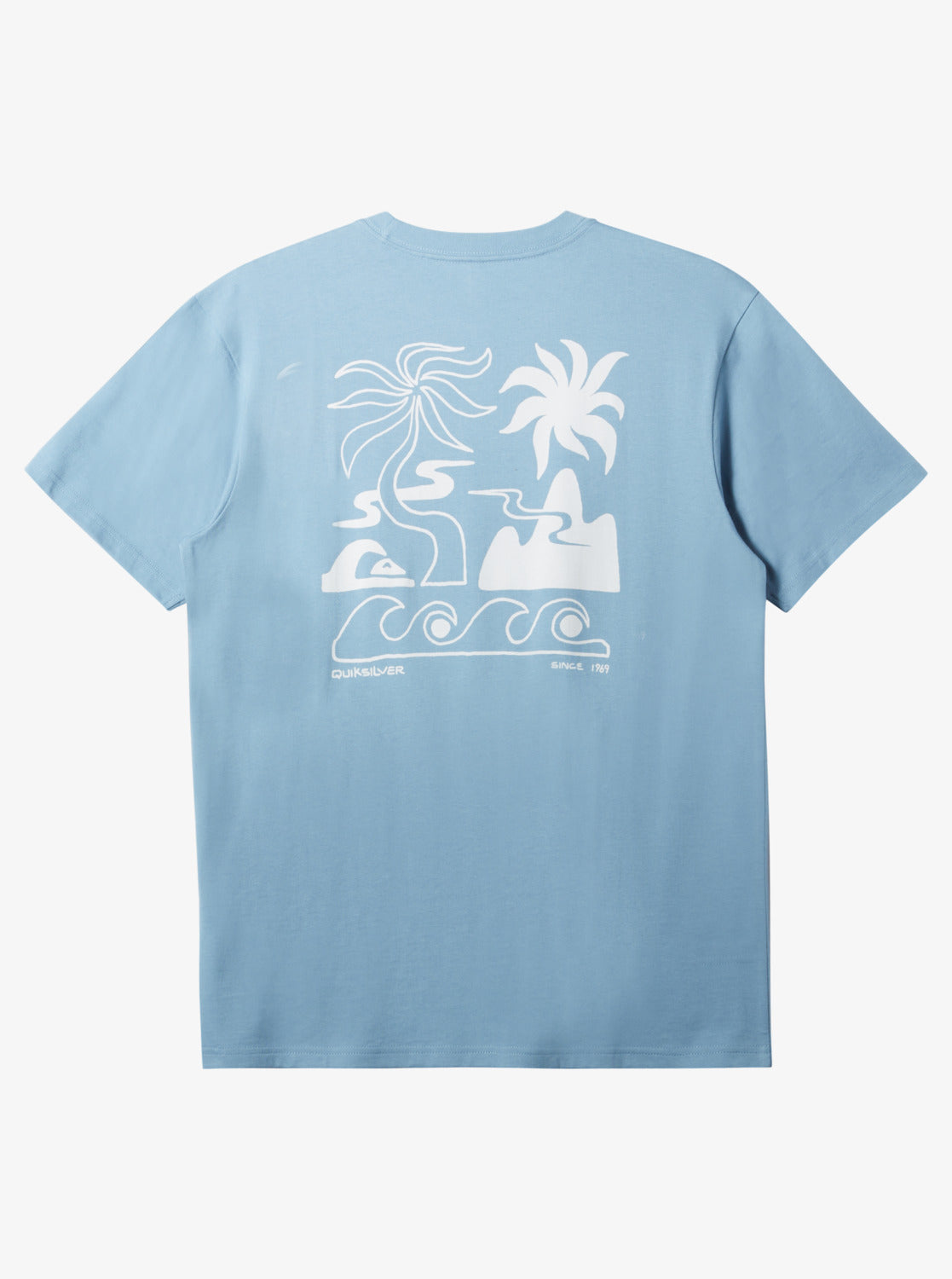 Quiksilver Tropical Breeze Mor Camiseta  Hombre
