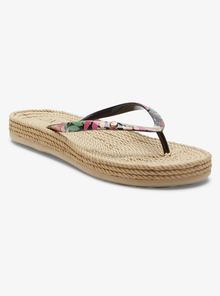 Roxy South Beach III Chanclas Mujer Negro/Rosa