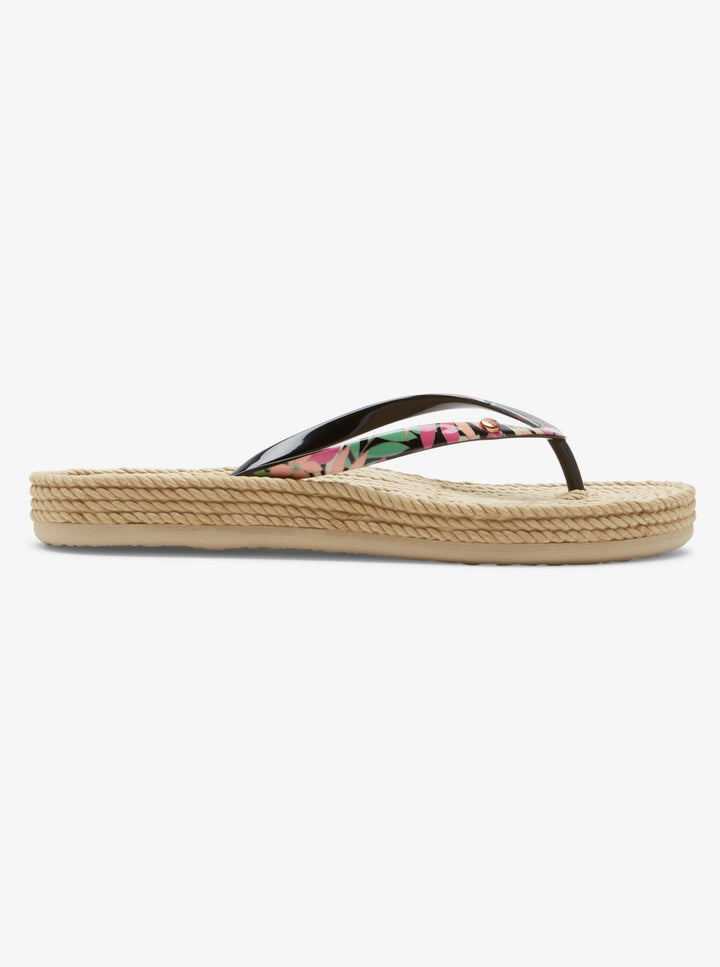 Roxy South Beach III Chanclas Mujer Negro/Rosa